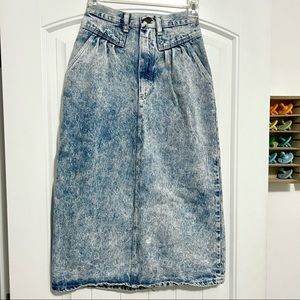 Vintage long wrangler jean skirt